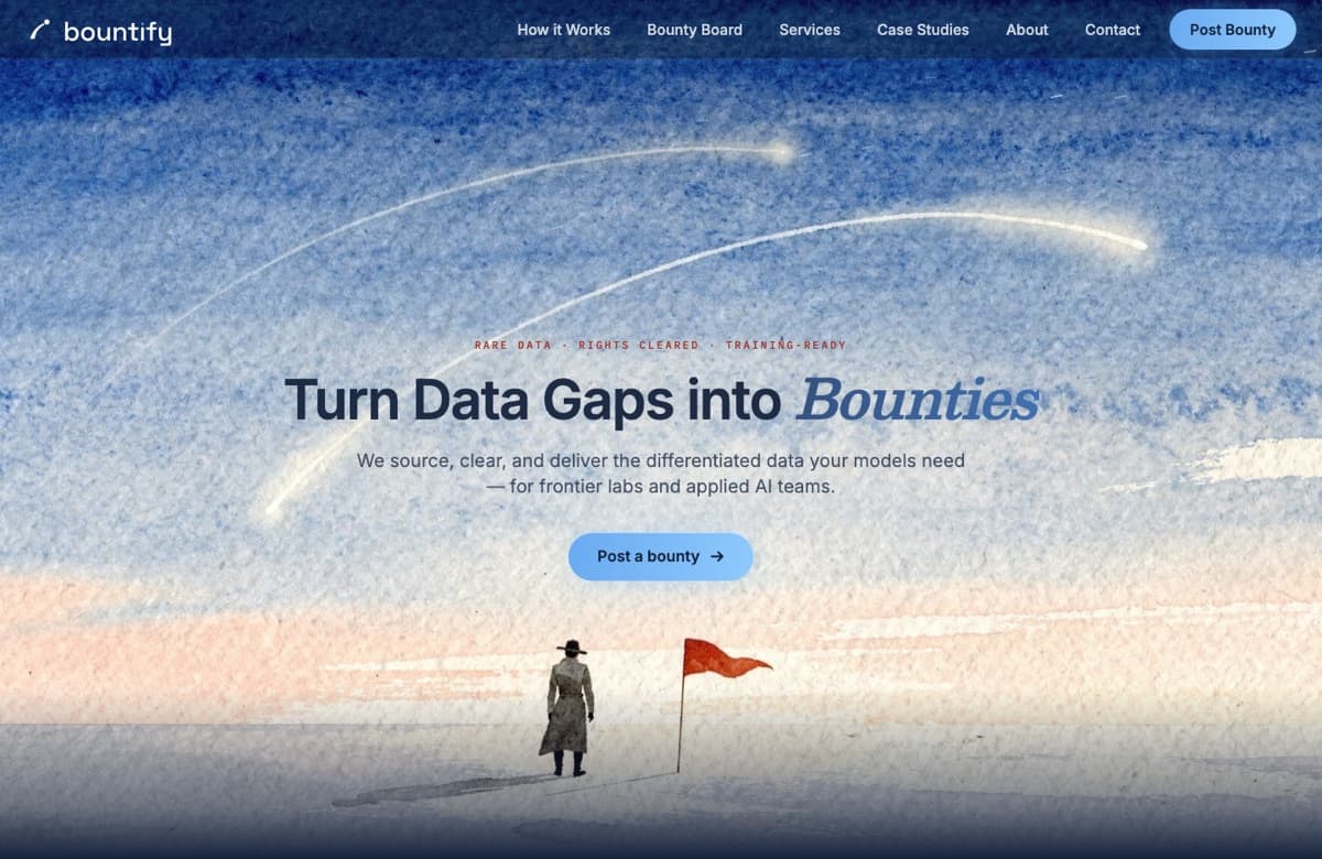 Screenshot of Bountify.ai